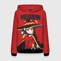 Женская толстовка 3D Megumin держит шляпу