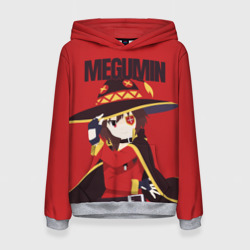 Женская толстовка 3D Megumin держит шляпу