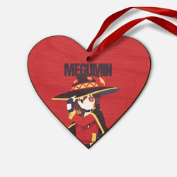 Деревянная игрушка Сердце Megumin держит шляпу