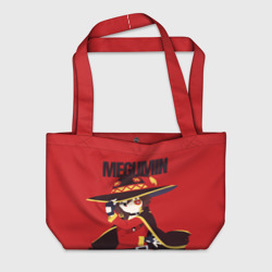 Пляжная сумка 3D Megumin держит шляпу
