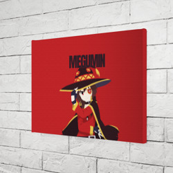 Холст прямоугольный Megumin держит шляпу - фото 2