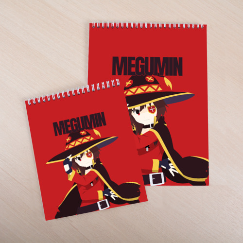 Скетчбук Megumin держит шляпу, цвет белый - фото 4