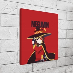 Холст квадратный Megumin держит шляпу - фото 2