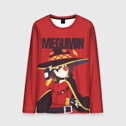 Мужской лонгслив 3D Megumin держит шляпу