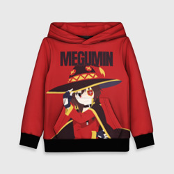 Детская толстовка 3D Megumin держит шляпу