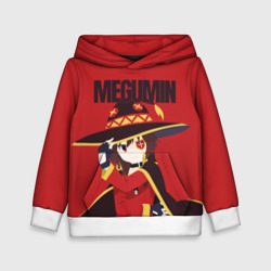 Детская толстовка 3D Megumin держит шляпу