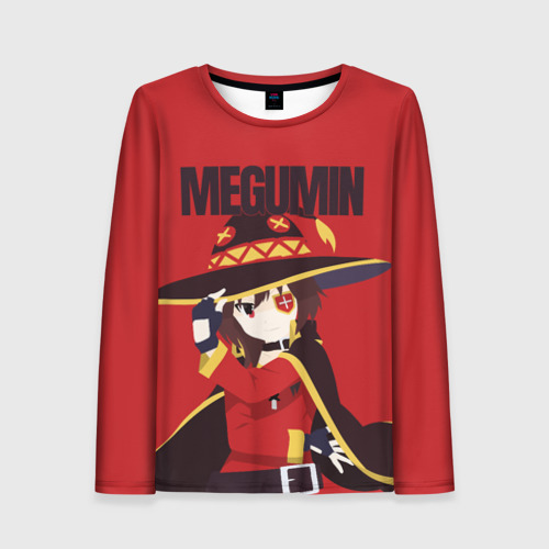 Женский лонгслив 3D Megumin держит шляпу, цвет 3D печать