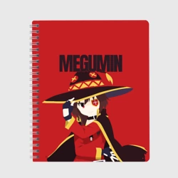 Тетрадь Megumin держит шляпу