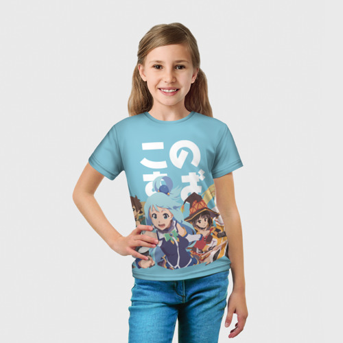 Детская футболка 3D KonoSuba заставка, цвет 3D печать - фото 5