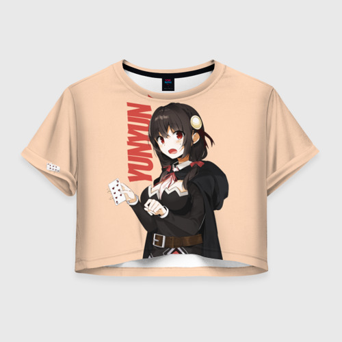 Женская футболка Crop-top 3D YunYun, цвет 3D печать