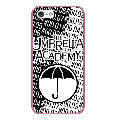 Чехол для iPhone 5/5S матовый Академия Амбрелла, цвет розовый