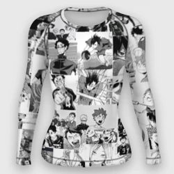 Женский рашгард 3D Haikyu pattern