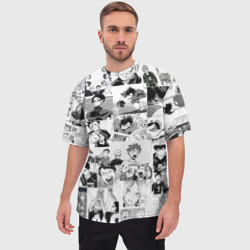 Мужская футболка oversize 3D Haikyu pattern - фото 2