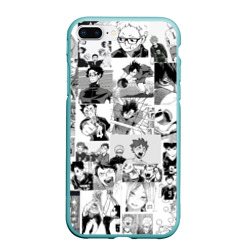 Чехол для iPhone 7Plus/8 Plus матовый Haikyu pattern