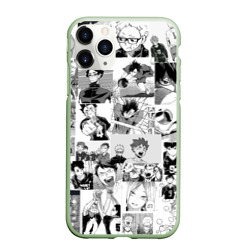 Чехол для iPhone 11 Pro Max матовый Haikyu pattern