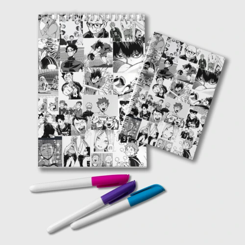 Блокнот Haikyu pattern