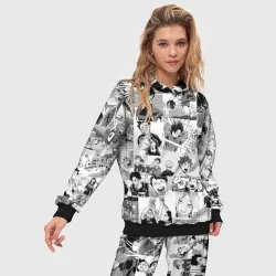 Женский костюм с толстовкой 3D Haikyu pattern - фото 2