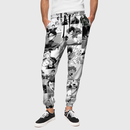 Мужские брюки 3D Haikyu pattern, цвет 3D печать - фото 4