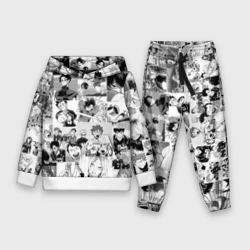 Детский костюм с толстовкой 3D Haikyu pattern