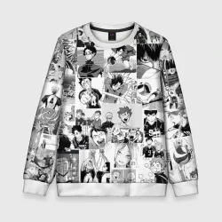 Детский свитшот 3D Haikyu pattern