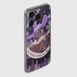 Чехол для iPhone 15 Pro Max силиконовый с защитой камеры Make Magic - делаем магию - фото 2