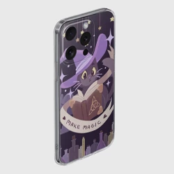 Чехол для iPhone 15 Pro силиконовый с защитой камеры Make Magic - делаем магию - фото 2