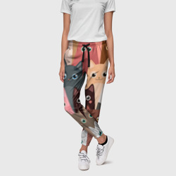 Женские брюки 3D Котики мультяшные - фото 2