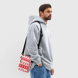 Сумка через плечо 3D Новый Год Олени и снежинки - фото 2