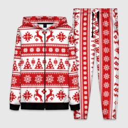 Женский костюм 3D Новый Год Олени и снежинки