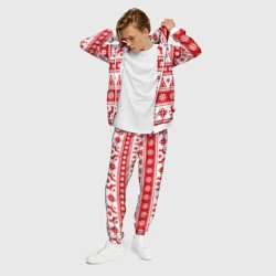 Мужской костюм 3D Новый Год Олени и снежинки - фото 2