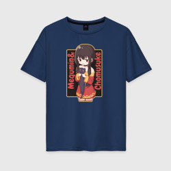 Женская футболка хлопок Oversize Мегумин и Чомусуке