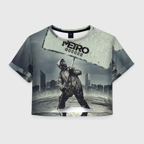 Женская футболка Crop-top 3D Metro   Exodus