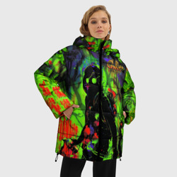 Женская зимняя куртка Oversize Граффити - фото 2