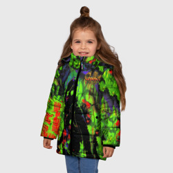 Зимняя куртка для девочек 3D Граффити - фото 2