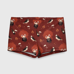 Детские купальные плавки 3D Genshin Impact - Дилюк паттерн