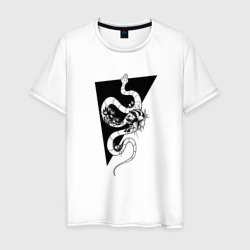Змея – Мужская футболка хлопок с принтом купить со скидкой в -20%