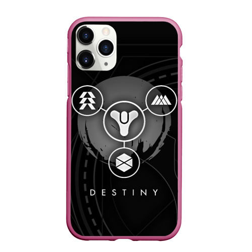 Чехол для iPhone 11 Pro Max матовый Destiny, цвет малиновый