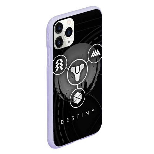 Чехол для iPhone 11 Pro матовый Destiny, цвет светло-сиреневый - фото 3