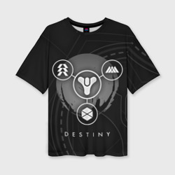 Женская футболка oversize 3D Destiny