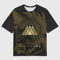 Мужская футболка oversize 3D Destiny, warlock
