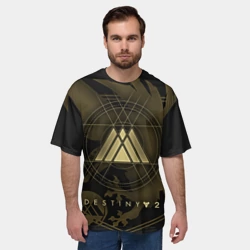 Мужская футболка oversize 3D Destiny, warlock - фото 2