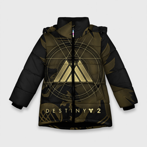 Зимняя куртка для девочек 3D Destiny, warlock, цвет черный