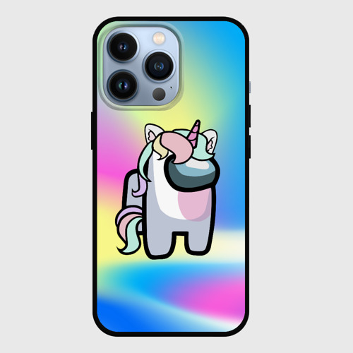 Чехол для iPhone 13 Pro Among Us Unicorn, цвет черный