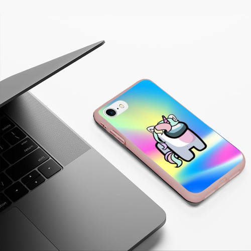 Чехол для iPhone 7/8 матовый с принтом Among Us Unicorn, фото #5
