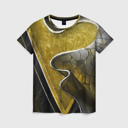 Женская футболка 3D Золотой треугольник