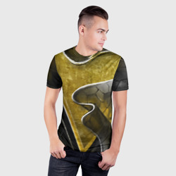 Мужская футболка 3D Slim Золотой треугольник - фото 2