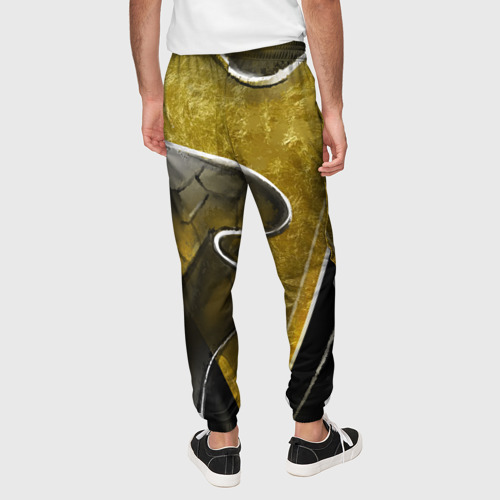 Мужские брюки 3D Золотой треугольник, цвет 3D печать - фото 5