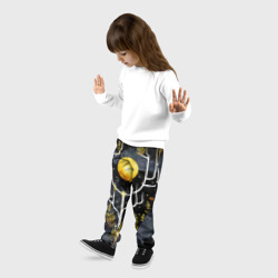 Детские брюки 3D Графит и золото: дерево жизни - фото 2