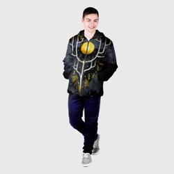 Мужская куртка 3D Графит и золото: дерево жизни - фото 2