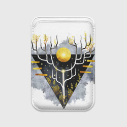 Картхолдер Magsafe магнитный Графит и золото: дерево жизни